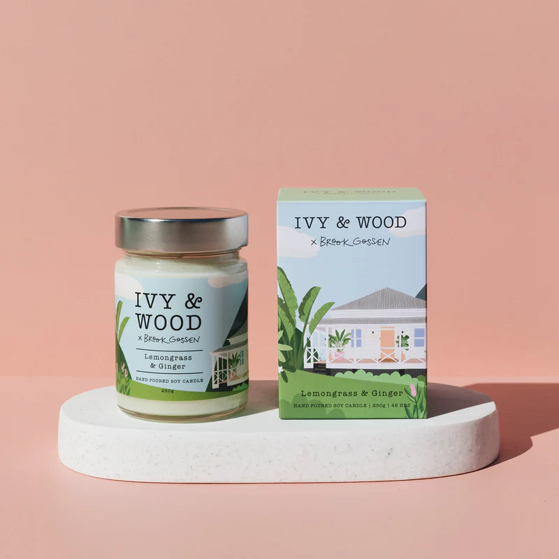 Ivy & Wood coconut soy wax candle Paradiso collection