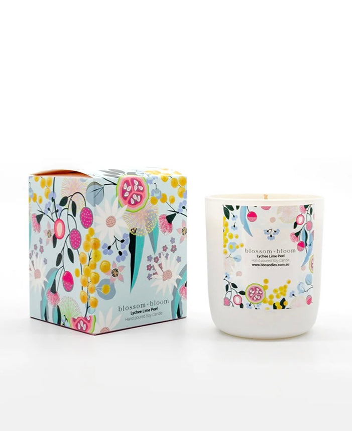 Blossom & bloom hand poured soy candle