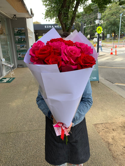 Pink & Red Ecuador Roses