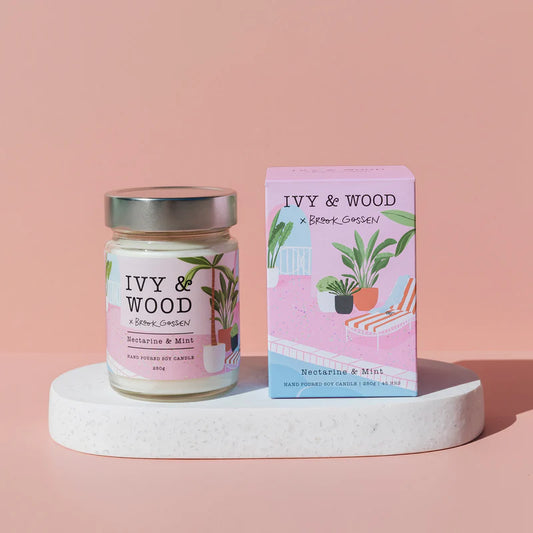 Ivy & Wood coconut soy wax candle Paradiso collection