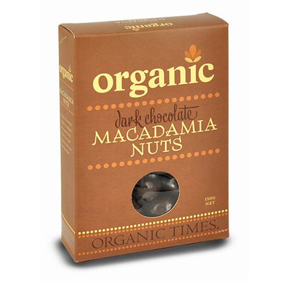 Organic Dark Chocolate macadamia nuts