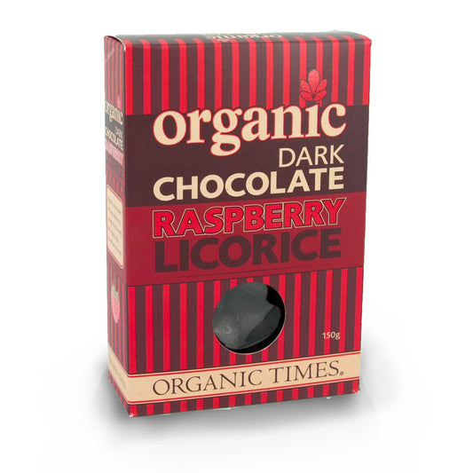 Organic Dark Chocolate Raspberry licorice